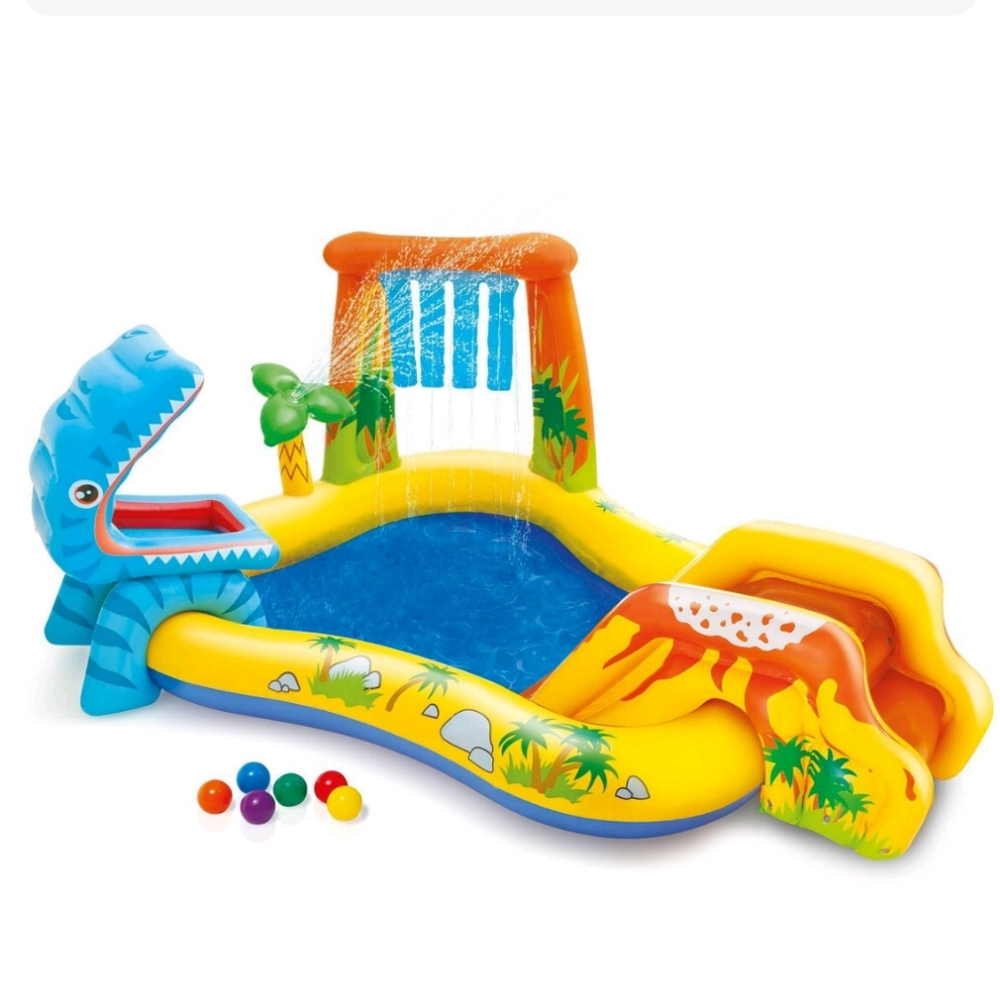 Intex dinosaur play center inflatable pool new